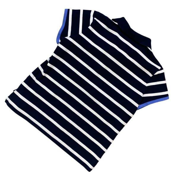 IZOD Women's Striped Cotton Short Sleeve Polo Golf Shirt Sz L #332F - Picture 11 of 15